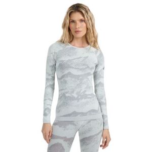 Női hosszú ujjú thermo póló 4F SEAMLESS UNDERWEAR F208-WAW25USEAF208-11A-OFF WHITE ALLOVER kép