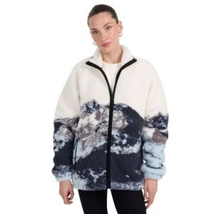 Női polár zipzáras pulóver 4F FLEECE U351-WAW25TFLEU351-90A-MULTICOLOUR ALLOVER kép
