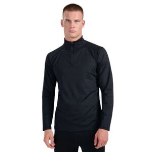 Férfi bélelt sípulóver 1 2 cipzárral 4F BRUSHED UNDERWEAR M101-WAW25UBRUM101-20S-DEEP BLACK kép