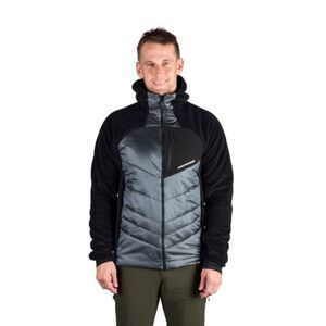 Férfi bélelt túrázó pulóver cipzárral NORTHFINDER EMERYTH-811darkblueblack kép