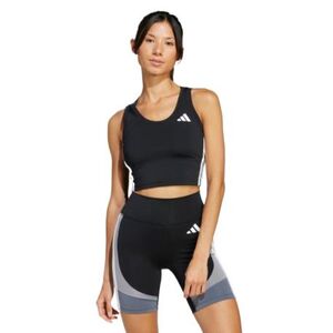 Női edzőtop ADIDAS WE 3S CROP TANK BLACK WHITE kép