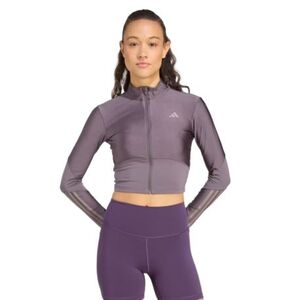 Női cipzáras edzőpulóver ADIDAS HYG SHN TRACK J GRESTR TAUOXI kép