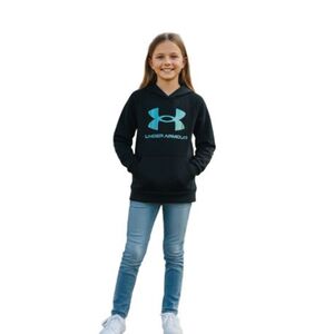 Lányos bélelt kapucnis pulóver UNDER ARMOUR UA Rival Flc Shimmer Hdy kép