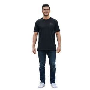 Férfi rövid ujjú edzőpóló UNDER ARMOUR SPORTSTYLE LEFT CHEST SS-BLK kép