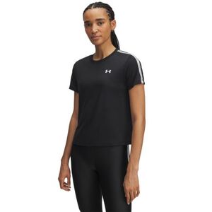 Női rövid ujjú edzőpóló UNDER ARMOUR UA Tech WM Tape SS-BLK kép