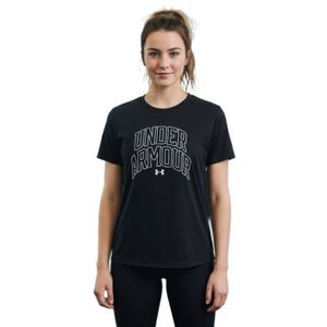 Lány edzőpóló rövid ujjú UNDER ARMOUR Tech Varsity Graphic SS kép