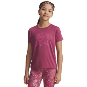Lány edzőpóló rövid ujjú UNDER ARMOUR Tech Varsity Graphic SS kép