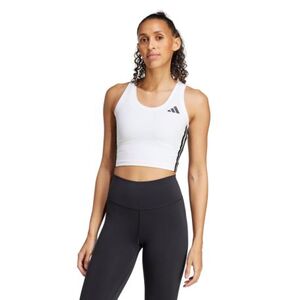 Női edzőtop ADIDAS WE 3S CROP TANK WHITE BLACK kép