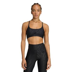 Női edzősport melltartó ADIDAS LS AOP BRA BLACK kép