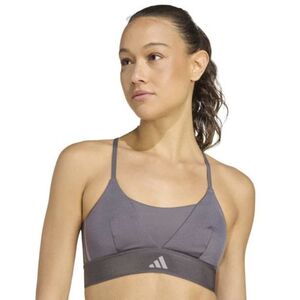 Női edzősport melltartó ADIDAS HYG SHN BRALETT GRESTR GREY kép
