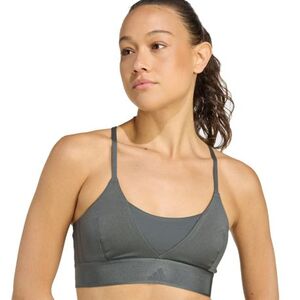 Női edzősport melltartó ADIDAS HYG SHN BRALETT LEGIVY GREY kép