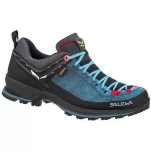 Női alacsony túracipő SALEWA Mountain Trainer 2 GTX W dark denim fluo coral kép
