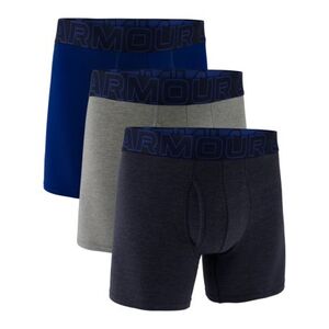 Férfi boxeralsók UNDER ARMOUR 3 PACK-UA PERFORMANCE COTTON - SOLID 6 inch-NVY kép