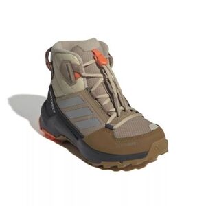 Fiú téli bokacsizmák ADIDAS Terrex AX4R ClimaWarm+ Jr cardboard matte silver semi impact orange kép