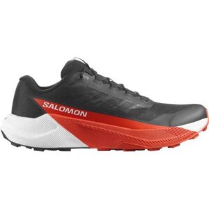 Férfi futó trail cipők SALOMON Pulsar M black white cherry tomato kép