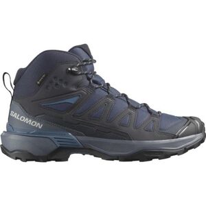 Férfi bokáig érő túracipő SALOMON X Ultra 360 Mid GTX M blue nights dark navy dark blue kép