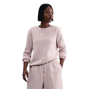 Női bélelt kapucnis pulóver NIKE W NSW PHNX FLC STD CREW SILT RED SAIL kép