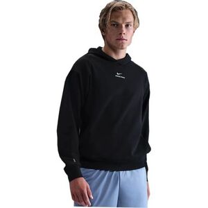 Férfi kapucnis edzőpulóver NIKE PRO M NP DF NPT MIDLAYER HOODIE BLACK WHITE kép