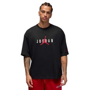 Férfi rövid ujjú póló NIKE M J BRK JD AIR WM OVSZ CRW BLACK GYM RED kép