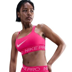Női edzősport melltartó NIKE PRO W NP LS BRA TT GRX RUSH PINK PINK FOAM WHITE kép