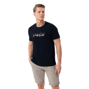 Férfi rövid ujjú póló VOLCANO T-RIZ-NAVY kép