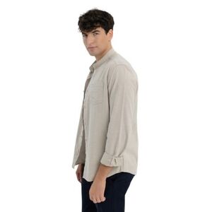 Férfi hosszú ujjú ing VOLCANO K-LANGE BEIGE MEL kép