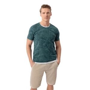 Férfi rövid ujjú póló VOLCANO TM-LEFTY-BLUE kép