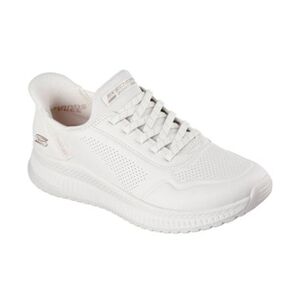 Női szabadidőcipők SKECHERS Bobs Squad 4 Key Look Slip-Ins W white kép