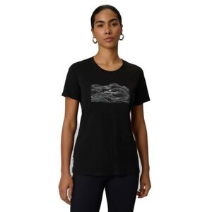 Női rövid ujjú túrázó póló 4F TSHIRT F2785-20S-DEEP BLACK kép