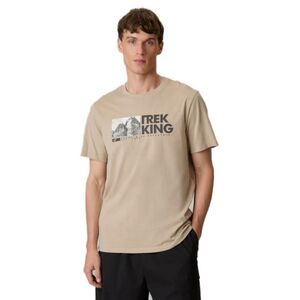 Férfi rövid ujjú póló 4F TSHIRT M3321-83S-BEIGE kép