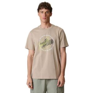 Férfi rövid ujjú póló 4F TSHIRT M2822-83S-BEIGE kép