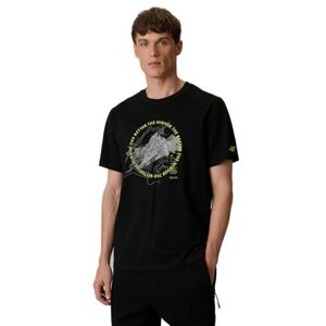 Férfi rövid ujjú póló 4F TSHIRT M2822-20S-DEEP BLACK kép