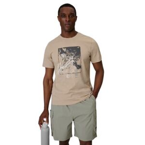 Férfi rövid ujjú póló 4F TSHIRT M2825-83S-BEIGE kép