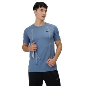 Férfi rövid ujjú edzőpóló 4F TSHIRT FNK M1785-32S-DENIM kép