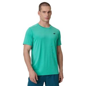 Férfi rövid ujjú edzőpóló 4F TSHIRT FNK M1785-46S-TEAL kép