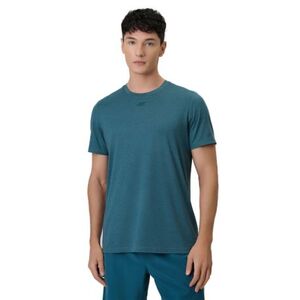 Férfi rövid ujjú edzőpóló 4F TSHIRT FNK M1786-41M-GREEN MELANGE kép