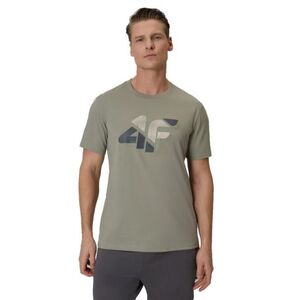 Férfi rövid ujjú póló 4F TSHIRT M2667-43S-KHAKI kép