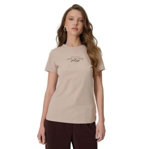 Női rövid ujjú póló 4F TSHIRT F2742-83S-BEIGE kép