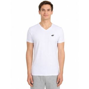 Férfi rövid ujjú póló 4F TSHIRT M3339-10S-WHITE kép