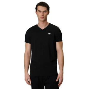 Férfi rövid ujjú póló 4F TSHIRT M3339-20S-DEEP BLACK kép
