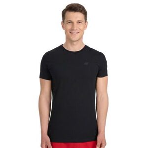 Férfi rövid ujjú póló 4F TSHIRT M3340-20S-DEEP BLACK kép