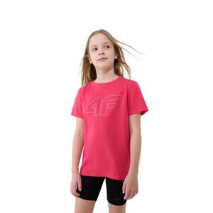 Lány póló rövid ujjú 4F JUNIOR TSHIRT F3004-53S-DARK PINK kép