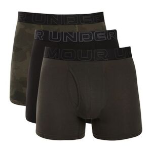 Férfi boxeralsók UNDER ARMOUR 3 PACK-UA PERFORMANCE COTTON - PRINT 6 inch-GRN kép