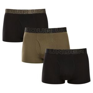 Férfi boxeralsók UNDER ARMOUR 3 PACK-UA PERFORMANCE COTTON - SOLID 3 inch-BLK kép