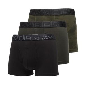 Férfi boxeralsók UNDER ARMOUR 3 PACK-UA PERFORMANCE COTTON - PRINT 3 inch-GRN kép