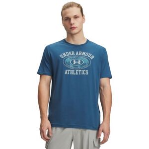 Férfi rövid ujjú póló UNDER ARMOUR UA M 60 40S ARMOR GLOBE SS-BLU kép