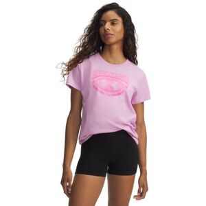 Női rövid ujjú póló UNDER ARMOUR UA W VARSITY SS-PNK kép