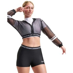 Női edződzseki UNDER ARMOUR HeatGear Mesh FZ-BLK kép