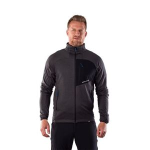Férfi túrázó polár pulóver cipzárral NORTHFINDER EUSTACIO-270blackblack kép