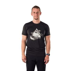 Férfi rövid ujjú túrázó póló NORTHFINDER NADAR-269black kép